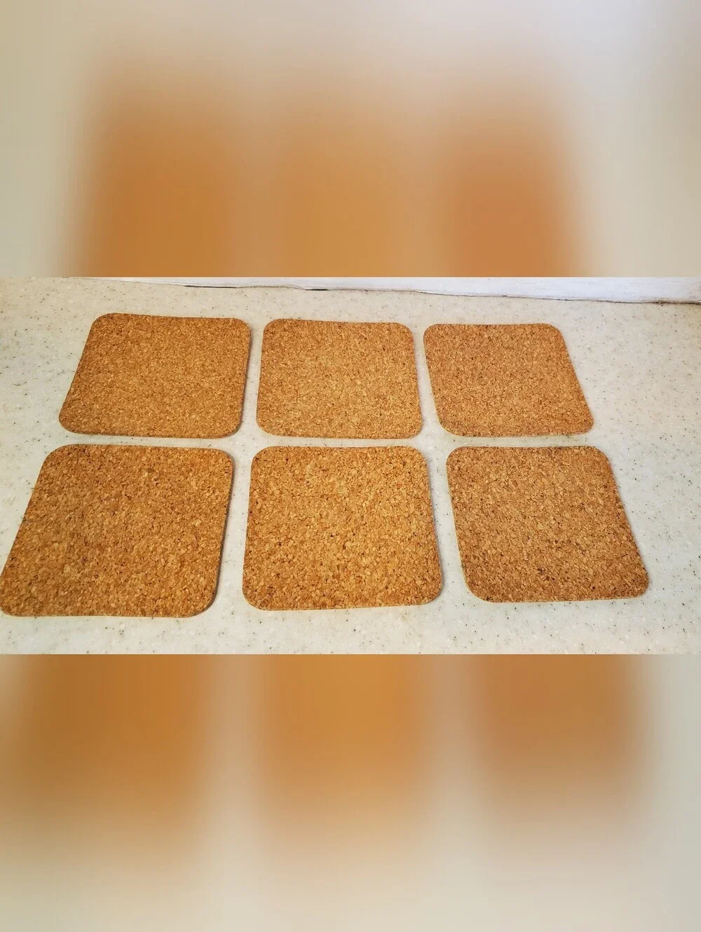 Vintage 1994 Coca Cola Cork Coaster Set 6 Always Coca-Cola Coke Bar Man Cave